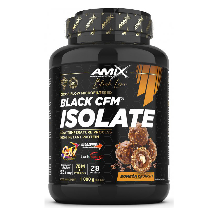 Amix Nutrition Amix Black Line Black CFM Isolate 1000 g - Bombon Crunchy