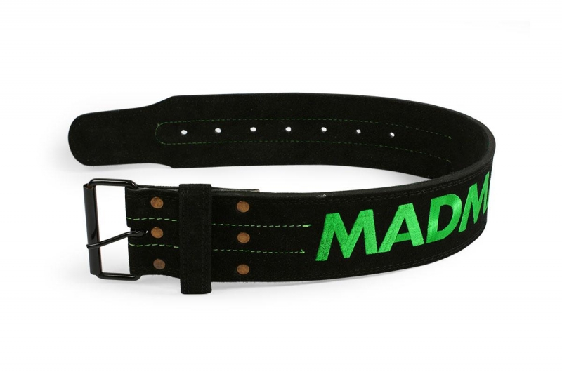 Fitness opasek Madmax kožený s karabinou - M