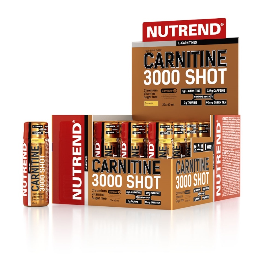 Nutrend Carnitine 3000 Shot - 20 x 60ml - pomeranč