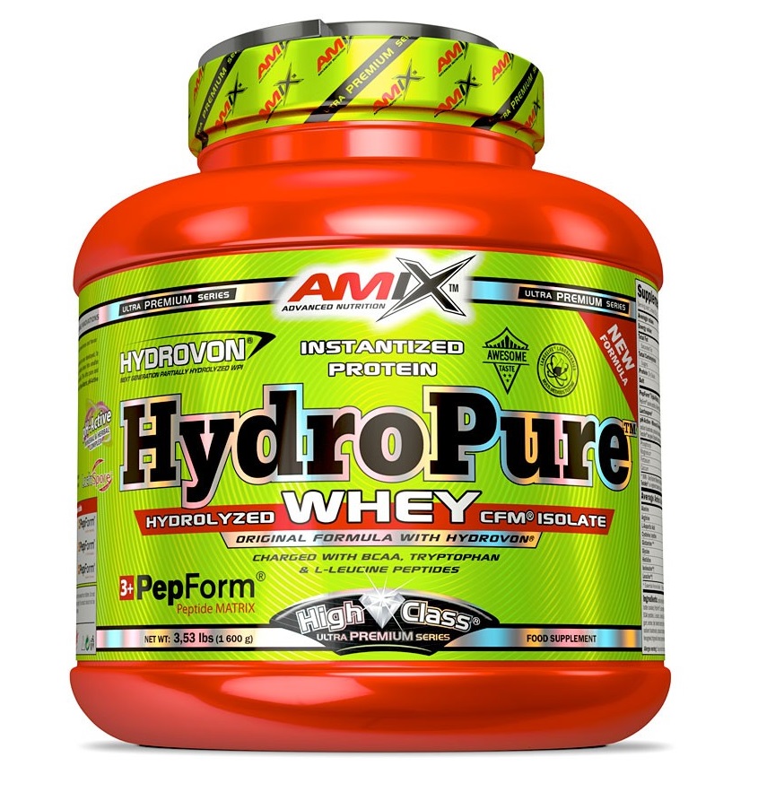 Amix Nutrition Amix HydroPure Whey Protein 1600 g - francouzský jahodový jogurt