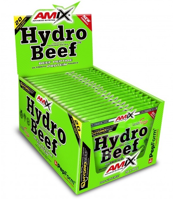 Amix Nutrition Amix HydroBeef Peptide Protein 20 x 40 g - Mocca-káva-čokoláda
