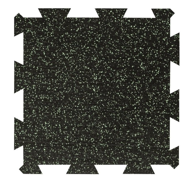 Attack Sportovní podlaha Puzzle 8 mm, 50 x 50 cm - barevný vsyp 10% - bílá